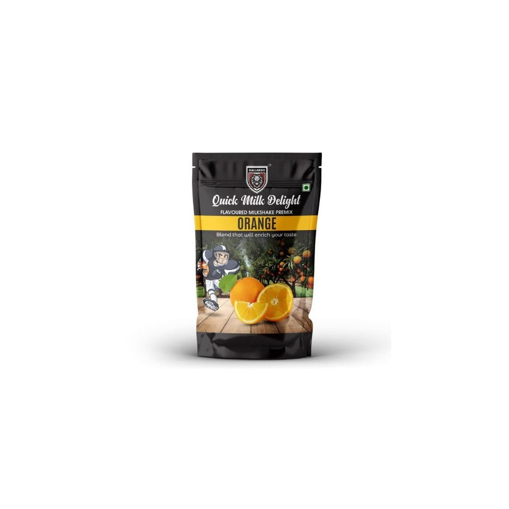 Gallardo Orange Milkshake Premix Powder | Instant Thick & Smooth Beverage Mix | Refreshing Orange Flavour | 50g (Pack of 1)