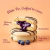 Orion Blueberry Snow Dazzle Pie - Soft White Cake 12 pcs view 2