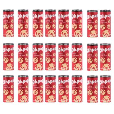 Ohpop Dreamy Cola Float - Pack of 24 (250ml Each), Zero Sugar/Sugar Free/Zero Calories Premium Sparkling Refresher With Green Tea Extract, Caffeine-Free