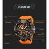 LUOLINGONGJUE Men's Waterproof Sports Watch | Luminous Multi-Function Chronograph | 50M Water Resistant | Round Dial | Electronic Fashion Timepiece view 2