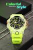 LUOLINGONGJUE Men's Waterproof Sports Watch | Luminous Multi-Function Chronograph | 50M Water Resistant | Round Dial | Electronic Fashion Timepiece view 4