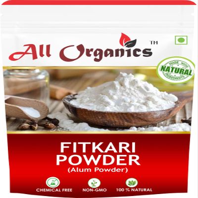 All Organics Pure Alum (250gm) Water Purification | Fitkari Powder | phitkari Alum Stone Powder