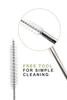 Acorn Crafts Reusable Stainless Steel Straw Set for Kids & Adults 2 Straight, 2 Bent Metal Straws with Cleaning Brush Eco-Friendly, Durable, and Travel-Ready view 3