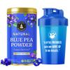 Rishi Natural Blue Pea Powder (25 Grams + Shaker) - Blue Matcha | Blue Latte for Hair, Glowing Skin, Eyesight & Digestion view 1