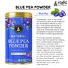 Rishi Natural Blue Pea Powder (25 Grams + Shaker) - Blue Matcha | Blue Latte for Hair, Glowing Skin, Eyesight & Digestion view 2