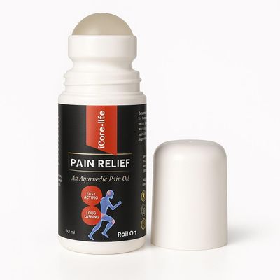 Ayurvedic Pain Relief Roll-On Oil Fast-Acting, Long-Lasting Comfort for Muscle, Joint, Back, Neck & Knee Pain 100% Natural Formula, 60ml for All-Day Relief