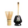 ATORSE 3X Traditional Matcha Set with Tea Spoon for Japanese Matcha Preparation Black Flower|Home & Garden|Food & Beverages|Tea view 1