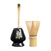 ATORSE 3X Traditional Matcha Set with Tea Spoon for Japanese Matcha Preparation Black Flower|Home & Garden|Food & Beverages|Tea view 2