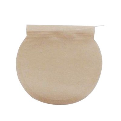 ATORSE 100 Pieces Empty Tea Filter Bags Loose Herbs Teabag with Drawstring Natural Color_Circle_6X8Cm|Home & Garden|Food & Beverages|Tea
