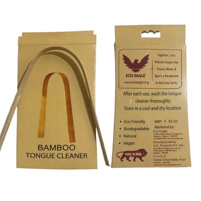 Eco Friendly bamboo Tongue Cleaner For Adults (2)