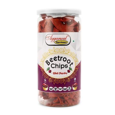 Aggarwal Namkeen Beetroot (Chakundar) Chips Waffers, BHEL CHASKA (150gm)
