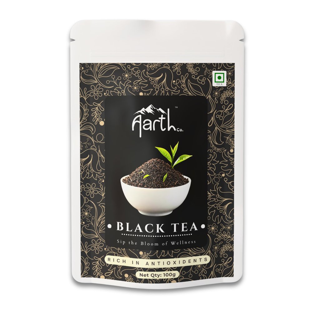 Aarth Co Black Tea | Premium Loose Leaf Tea | 100g Pack | Rich in Antioxidants | Natural Energy Boost | Farm-Sourced | Supports Heart & Mental Health
