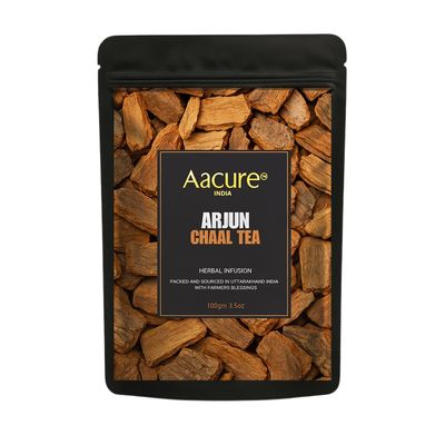 Aacure,Arjun Chaal Tea|Arjun Bark Powder 100gms | Herbal Tea for Healthy Heart & Cholesterol Control