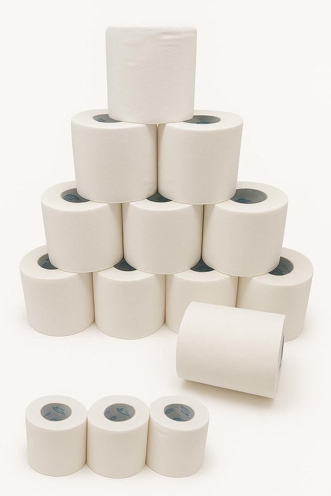 Clean Safe 3 Ply Toilet Paper Roll | Ultra Soft, Strong & Lint-Free Tissue | 100% Virgin Cellulose | Skin Safe & Absorbent Bathroom Rolls (140 Pulls x 10 Rolls (Pack of 12)))