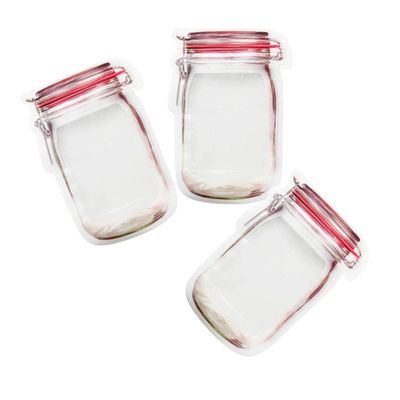 MERISHOPPBottle Design Candy Biscuit Seal Bags Ziplock Bag PE Red 3pcs |Home & Garden | Kitchen, Dining & Bar | Kitchen Storage & Organization |3X Ziplock S
