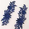 ATORSE 2Pcs Lace Applique Flower Embroidery Applique for Wedding Prom Dress Clothes Dark Blue|Crafts|Sewing|Embellishments & Finishes|Trims view 4