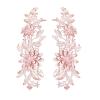 ATORSE 2Pcs Lace Applique Flower Embroidery Applique for Wedding Prom Dress Clothes Pink|Crafts|Sewing|Embellishments & Finishes|Trims view 1