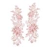 ATORSE 2Pcs Lace Applique Flower Embroidery Applique for Wedding Prom Dress Clothes Pink|Crafts|Sewing|Embellishments & Finishes|Trims view 2