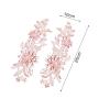ATORSE 2Pcs Lace Applique Flower Embroidery Applique for Wedding Prom Dress Clothes Pink|Crafts|Sewing|Embellishments & Finishes|Trims view 3