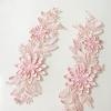ATORSE 2Pcs Lace Applique Flower Embroidery Applique for Wedding Prom Dress Clothes Pink|Crafts|Sewing|Embellishments & Finishes|Trims view 4