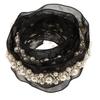 ATORSE 1Yard Pearl Beaded Embroidery Mesh Lace Trim Ribbon for Sewing Wedding Bridal Dress Decoration Black|Crafts|Sewing|Embellishments & Finishes|Trims view 3
