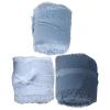 ATORSE 3 Rolls Fringe Chiffon Silk Ribbon 2" X 5 Yards Gifts Wrapping Blue Series|Crafts|Sewing|Embellishments & Finishes|Trims view 2