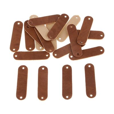 ATORSE 20Pcs Pu Leather Label Sew On Labels with Holes Engraved Tag Accessories|Crafts|Sewing|Embellishments & Finishes|Trims