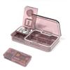BLISS START 3 in 1 Multifunctional Medicine Kit Pill Crusher compartment Organizer Moisture Proof Small Pill Box for Pocket Purse Daily Pill Case Portable Medicine Vitamin Holder Container (Pack Of 1). view 2