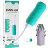 Evorza Bottle for Postpartum Essentials 17 oz, Feminine Care, Travel Bidet Portable Bidet with 2 Food Grade Silicone Nozzles, Travel Bag, Cleaning Brush, 450 ml Large Capacity view 1