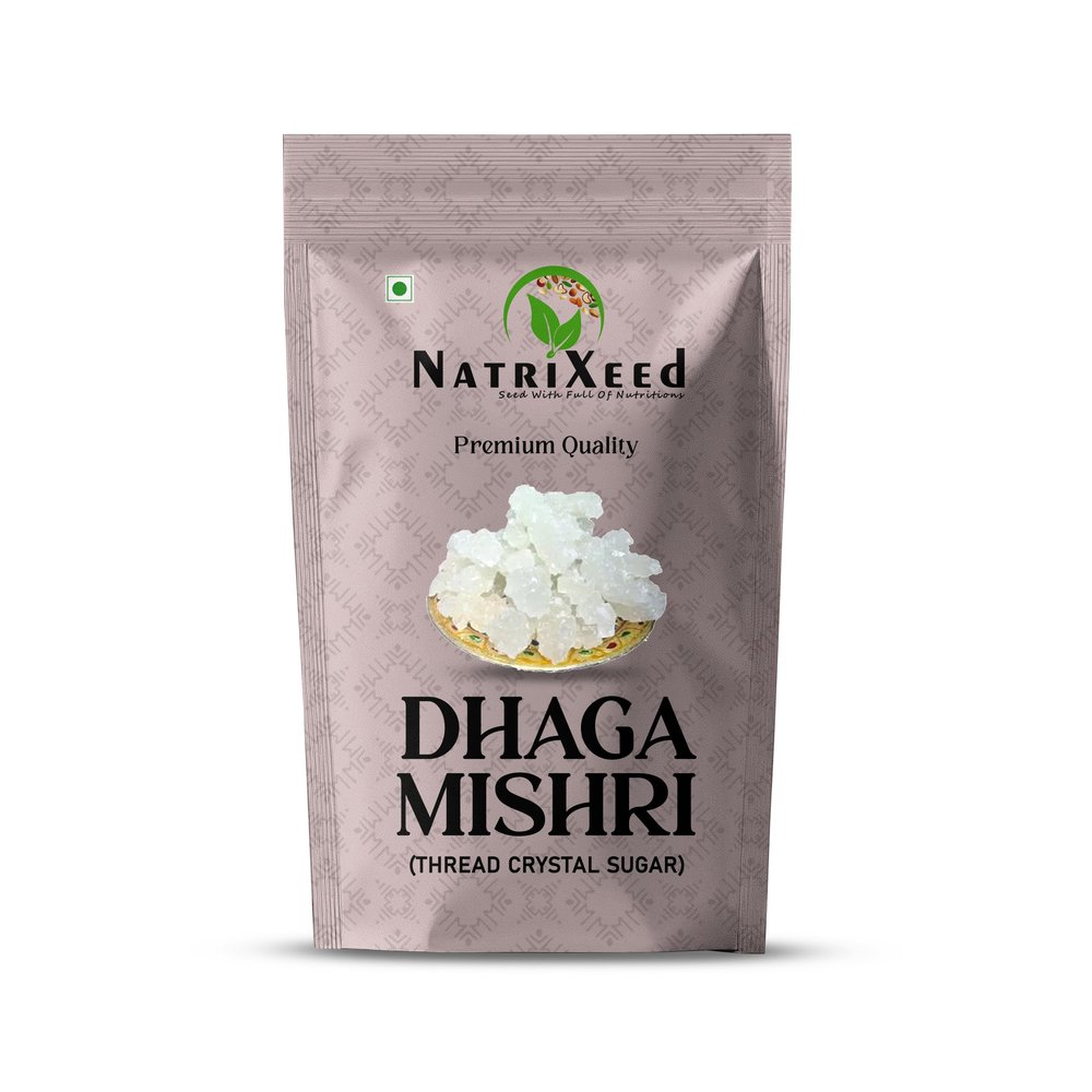NatriXeed Dhaga Mishri | Rock Sugar | Pure Thread Crystal | Thread Mishri | Mishri Crystal (1kg)