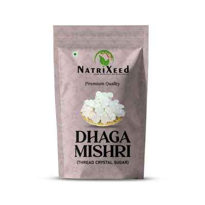 NatriXeed Dhaga Mishri | Rock Sugar | Pure Thread Crystal | Thread Mishri | Mishri Crystal (250g)