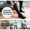 EZYFIT Compression Socks Flight Socks | 18-21 mmHg at Ankle | Relieves tired and aching legs,pain and swellings | Ideal for Frequent Flyers, Pregnant Women Desk Job Workers, and Long Hour Standing (Medium) view 3