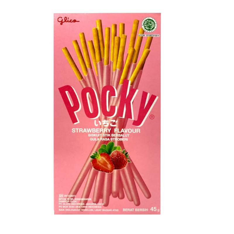 Pocky Strawberry Cream Covered Biscuit Stick (45g) | Imported