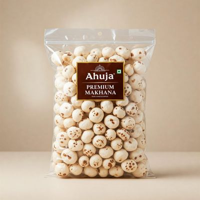 Ahuja Premium Organic Fox Nuts | 500 G | No Added Artificial Flavours | No Added Preservatives | Phool Makhana