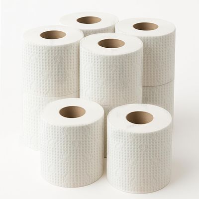 Imvelo 2 Ply Toilet Tissue Rolls - 1800 Pulls (180 Pulls x 10 Rolls) - Soft, Highly Absorbent, Septic Safe, 100% Virgin Pulp, OBA-Free Tissue Paper Roll, Bathroom Toilet Roll Pack of 10 - Family Pack