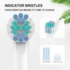 Electric Toothbrush Heads Replacement Brush Head Set White and Blue Soft Bristles for Deep Plaque Removal Compatible with Oralb Pro (All) Braun triumph (12) view 4