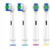 Electric Toothbrush Heads Replacement Brush Head Set White and Blue Soft Bristles for Deep Plaque Removal Compatible with Oralb Pro (All) Braun triumph (8) view 2