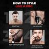 Beardo Ape-X EZ Trimmer & Beard Styling Tool & | Pack of 3 Razor & Beard Trimmer | 110 Min Run Time | 7000 RPM | Sharp, Precise, Durable | Beard & Body Grooming for Men view 3