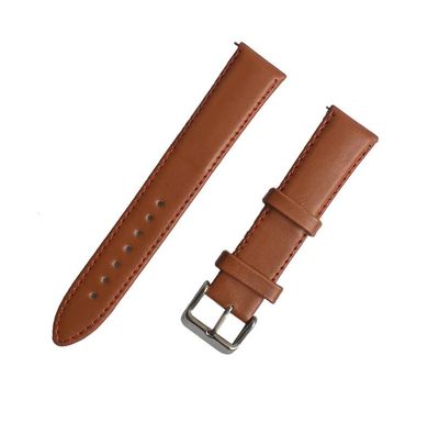 Colorcase Smart Watch Belt 20mm Compatible with Mevofit Air X1 Smart Watch - Leather Strap Band - Tan Brown