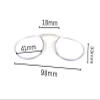 ESPERTO READERS Nosey - Pocket Reading Glasses With Blue Cut Lens For Men & Women (SILVER, +2.75) view 3