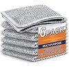 Hiveshva Non-Scratch Wire Dishcloth Multipurpose Wire Dishwashing Rags for Wet and Dry, Easy Rinsing, Reusable, Wire Cleaning Cloth for Kitchen, Sinks, Pots, Pans -SH, Silver. view 1