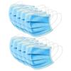 Disposable Face Masks, 3-Ply Protection, Elastic Ear Loops, Light Blue, Pack of 10 view 1