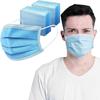 Disposable Face Masks, 3-Ply Protection, Elastic Ear Loops, Light Blue, Pack of 10 view 2