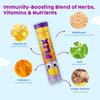 PLIX - THE PLANT FIX Kids ImmunoFizz Effervescent | Wellmune & Tulsi | Boosts Immunity & Supports Respiratory Health | Sugar-Free & Preservative-Free | 60 Tablets view 3