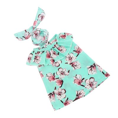Fashion My Day 2xLotus Leaf Collar Dress Hairband Suit for 18inch Doll Green | Modern | Clothes & Accessories | Dolls