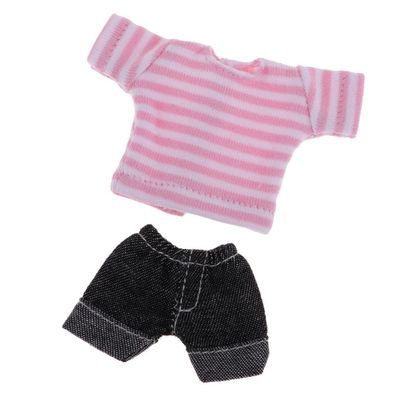 Fashion My Day 2xAdorable Two-Piece Outfits Pants and Top for OB11 Mini Blythe Dolls Pink | Modern | Clothes & Accessories | Dolls