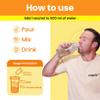 Supply6 Salts | Electrolyte Mix | Zero Added Sugar | Sodium, Potassium, Magnesium, Zinc & Fiber | Keto Friendly, Vegan Friendly, No Preservatives (36 Servings, Mango),Powder view 2