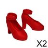 Fashion My Day 2xpoly Girl Doll Shoes for Blythe Licca/Momoko/Azone Dress up Outfits Accs Red | Modern | Clothes & Accessories | Dolls view 2