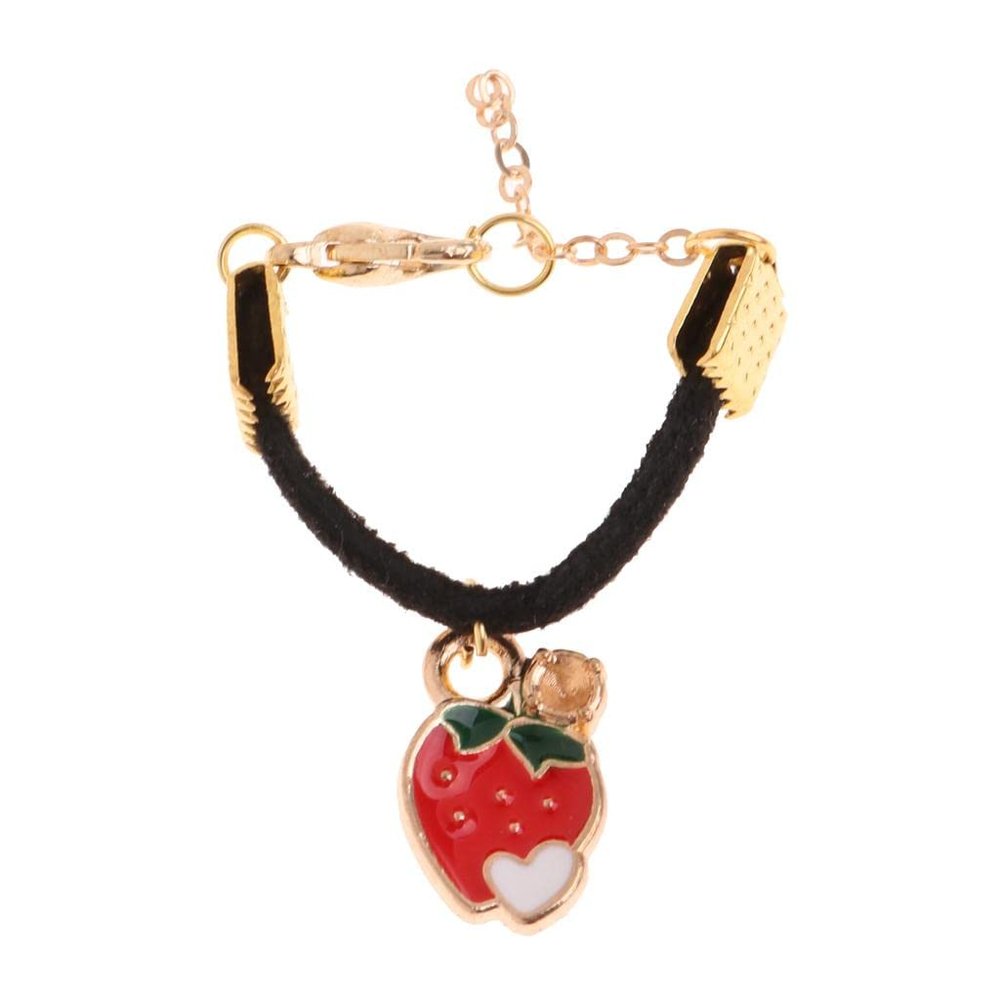 Fashion My Day 5xFashionable Doll Necklace with Cute Strawberry Pendant for 1/6 Blythe Doll | Modern | Clothes & Accessories | Dolls
