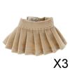Fashion My Day 3xLovely Doll Mini Pleated Skirt for OB11 1/12 BJD Dolls DIY Accessory Khaki | Modern | Clothes & Accessories | Dolls view 2